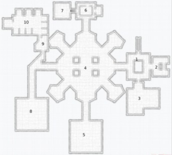 Samotna Wieża - mapa podziemi